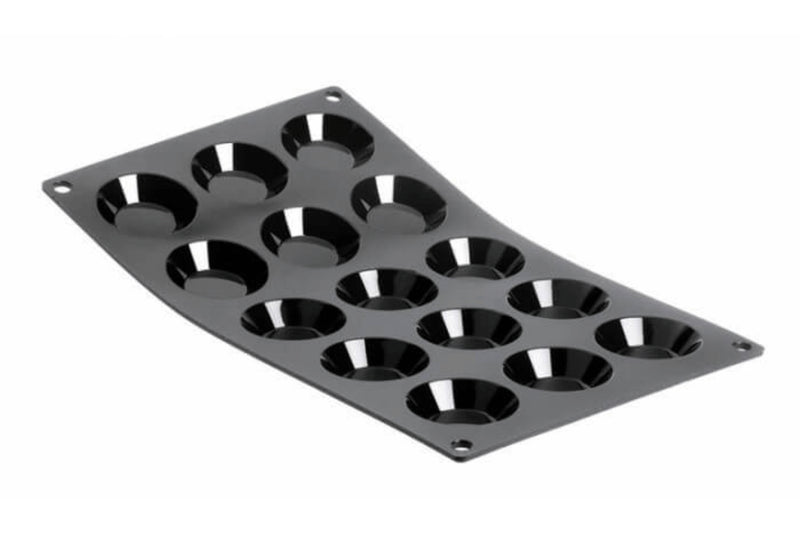 Moule 15 mini tartelettes De Buyer Moul'flex 1975.01 en silicone