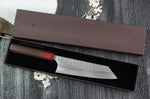 Couteau bunka japonais artisanal Yoshimi Kato Minamo SG2 Tsuchime 17cm