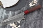 Couteau bunka japonais artisanal Yoshimi Kato Minamo SG2 Tsuchime 17cm