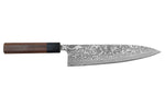 Couteau de chef japonais artisanal Takeshi Saji R2 Nickel Damas 21cm