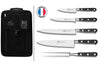 Sac spécial chef Sabatier Idéal Inox 4 couteaux de cuisine français + 1 fourchette - Exclusivité