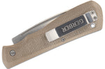 Couteau pliant Gerber Mansfield GE001908 manche en micarta naturel 10,8cm