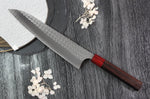 Couteau de chef japonais artisanal Yoshimi Kato Minamo SG2 Tsuchime 24cm