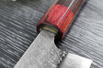 Couteau de chef japonais artisanal Yoshimi Kato Minamo SG2 Tsuchime 24cm