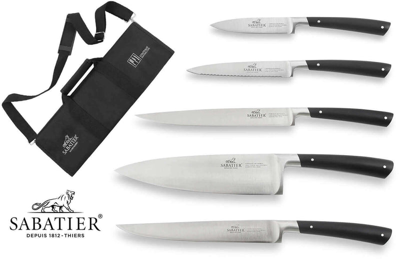 Malette de 5 couteaux Sabatier Edonist forgés fabrication française