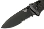 Couteau pliant Benchmade Presidio II 570SBK-1 lame noire semi-dentée 9,5cm avec clip de poche