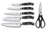 Bloc 5 couteaux de cuisine forgés Victorinox + ciseaux