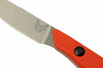 Couteau de chasse Benchmade Flyway 15700 lame 6,9cm manche G10 orange + étui Boltaron