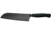 Couteau santoku Wüsthof Performer lame alvéolée 17cm à revêtement noir anti-rayures
