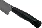 Couteau santoku Wüsthof Performer lame alvéolée 17cm à revêtement noir anti-rayures