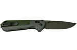 Couteau pliant Benchmade Redoubt 430BK manche Grivory gris/vert 12cm