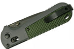 Couteau pliant Benchmade Redoubt 430SBK lame semi-dentelée manche Grivory gris/vert 12cm