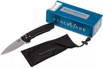 Couteau pliant Benchmade Arcane 490 manche aluminium noir 11cm