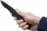 Couteau pliant Benchmade Tactical Triage 917SBK manche en G10 noir 12,4cm avec coupe ceinture