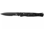 Couteau pliant Benchmade Socp Tactical Folder 391SBK lame dentelée manche fibre de carbone CF-Elite® 14cm pic brise-vitre