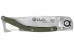Couteau pliant Lug SP1SK kaki manche en G10 et acier 11cm avec clip