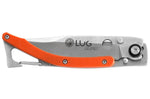 Couteau pliant Lug SP1SO orange manche en G10 et acier 11cm avec clip