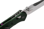 Couteau pliant Benchmade Mini Osborne 945 lame tanto manche aluminium anodisé vert 9cm