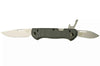 Couteau pliant multifonction Benchmade Weekender 317 double lame manche micarta/aluminium gris 9cm avec décapsuleur