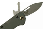 Couteau pliant multifonction Benchmade Weekender 317 double lame manche micarta/aluminium gris 9cm avec décapsuleur
