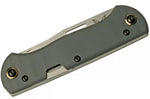 Couteau pliant multifonction Benchmade Weekender 317 double lame manche micarta/aluminium gris 9cm avec décapsuleur