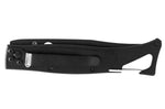 Couteau pliant Lug SP1TB noir mat manche en G10 et acier 11cm avec clip