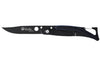 Couteau pliant Lug SP1TBB noir mat et bleu black titanium 11cm avec clip