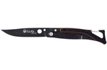 Couteau pliant Lug SP1TOB noir mat et orange black titanium 11cm avec clip