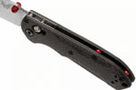 Couteau pliant Benchmade Mini Freek 565-1 manche fibre de carbone noir 10cm avec clip
