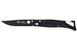 Couteau pliant Lug SP1TRB noir mat et rouge black titanium 11cm avec clip