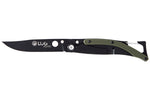 Couteau pliant Lug SP1TK noir mat kaki black titanium 11cm avec clip