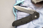 Couteau pliant Benchmade Osborne 940-1 lame tanto manche fibre de carbone noir 11cm