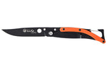 Couteau pliant Lug SP1TO noir mat et orange black titanium 11cm avec clip