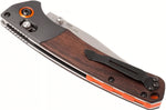 Couteau pliant Benchmade Crooked River 15080-2 manche bois 13,5cm