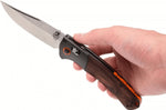 Couteau pliant Benchmade Crooked River 15080-2 manche bois 13,5cm