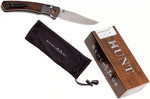 Couteau pliant Benchmade Crooked River 15080-2 manche bois 13,5cm
