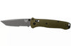 Couteau pliant Benchmade Bailout 537SGY-1 lame semi-dentée manche aluminium anodisé vert 11cm avec brise-vitre