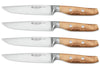 Coffret 4 couteaux à steak forgés Wüsthof Amici 12cm en bois d'olivier