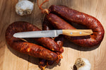Couteau à saucisson Wüsthof Amici forgé 14cm en bois d'olivier