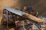 Couteau à steak Wüsthof Amici forgé 12cm en bois d'olivier
