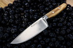 Couteau de chef Wüsthof Amici forgé 16cm en bois d'olivier