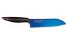 Couteau santoku Kasumi Titanium bleu lame 18cm