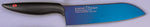 Couteau santoku Kasumi Titanium bleu lame 18cm