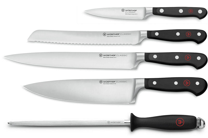 Coffret 4 couteaux Wusthof Classic forgés + 1 Fusil