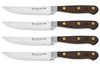 Coffret 4 couteaux à steak Wüsthof Crafter forgés 12cm en chêne fumé