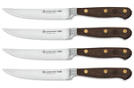 Coffret 4 couteaux à steak Wüsthof Crafter forgés 12cm en chêne fumé