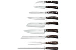 Bloc couteaux Wüsthof Ikon en frêne - 7 couteaux forgés et 2 accessoires