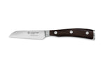 Couteau d'office Wüsthof Ikon forgé 8cm lame droite en bois de grenadille