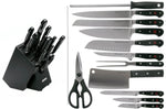Bloc Wusthof Classic anthracite - 12 pièces forgées