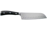 Couteau santoku Wüsthof Ikon forgé 17cm alvéolé en bois de grenadille